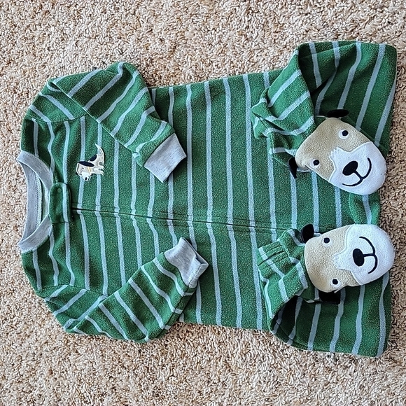 Carter's fleece sleeper, 2T - Picture 1 of 4